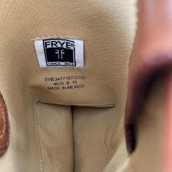 Frye Cognac Melissa Button Riding Boots - Picture 4 of 6